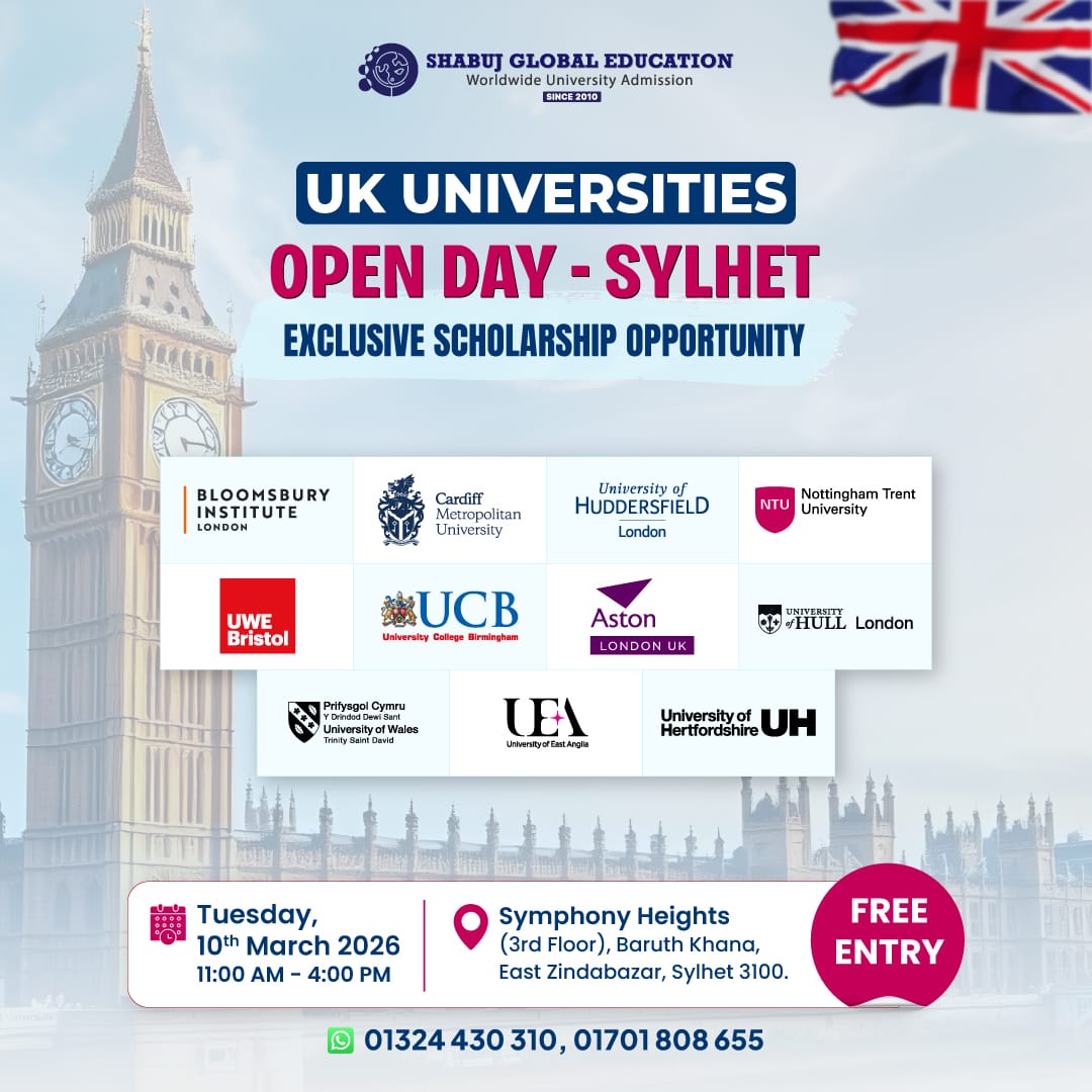 UK Universities Open Day in Sylhet 2026 | Scholarships & Admissions