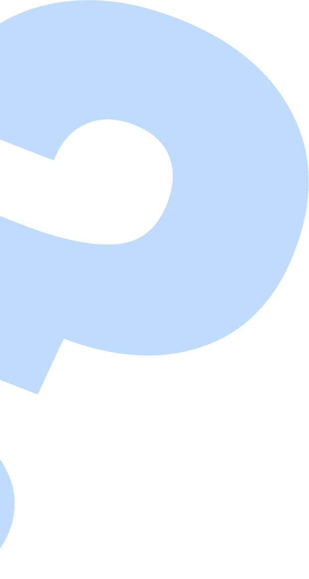 Decorative question mark