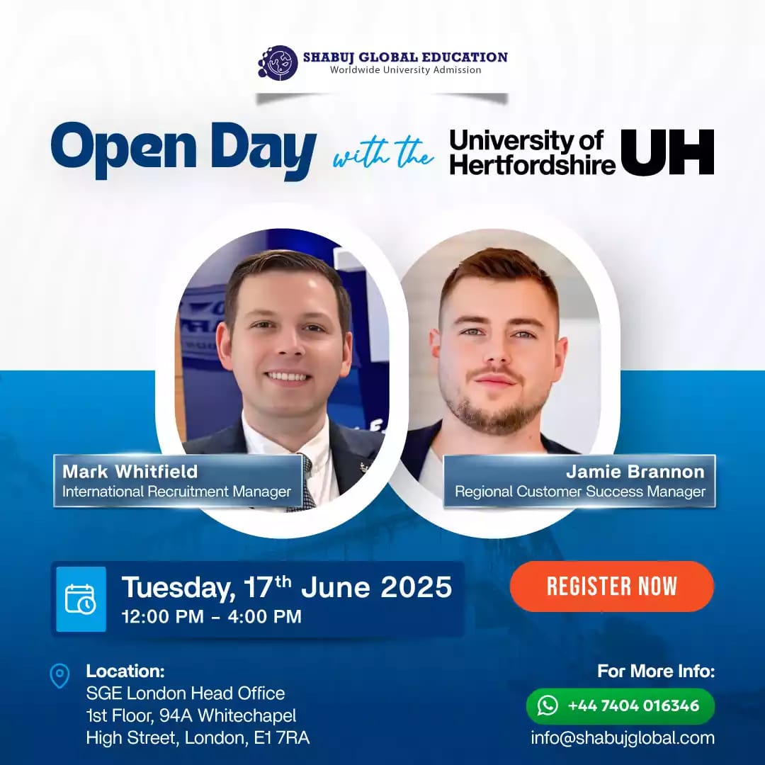 Open Day with the University of Hertfordshire (UH)
