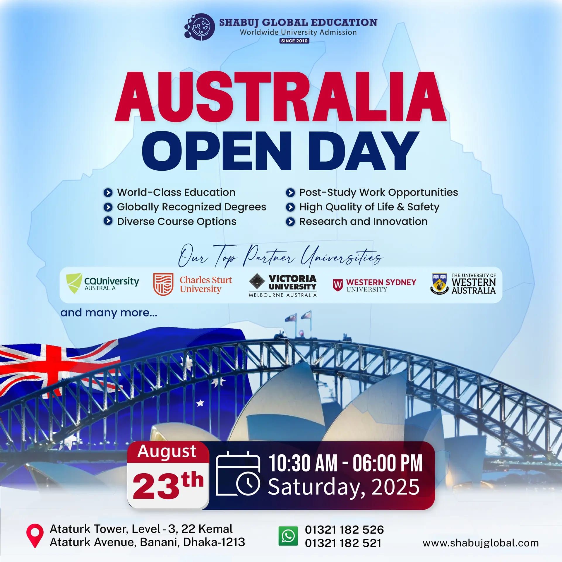 Australia Open Day 2025 in Dhaka – Meet Top Australian Universities