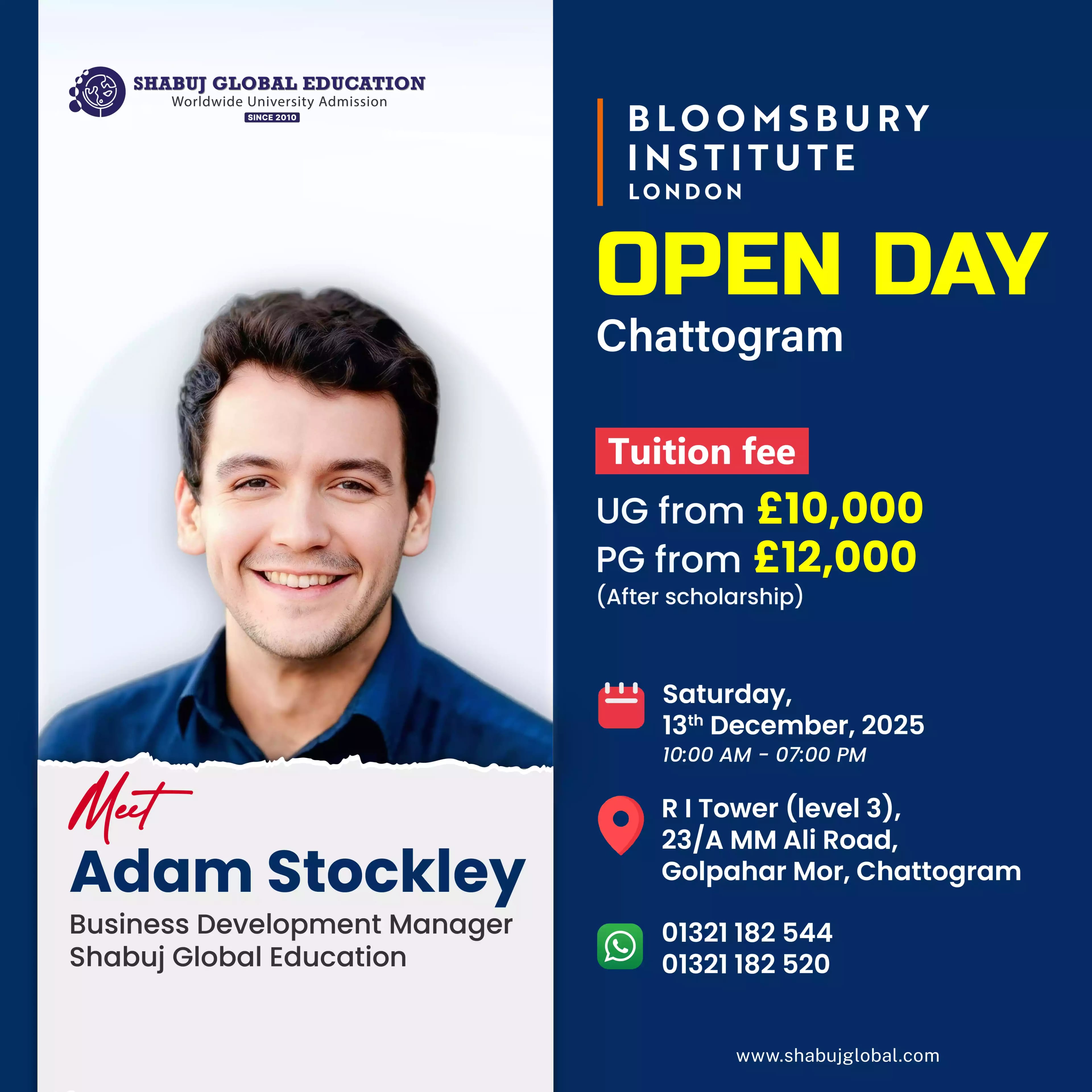 UK University Open Day in Chattogram: Bloomsbury Institute London 2026