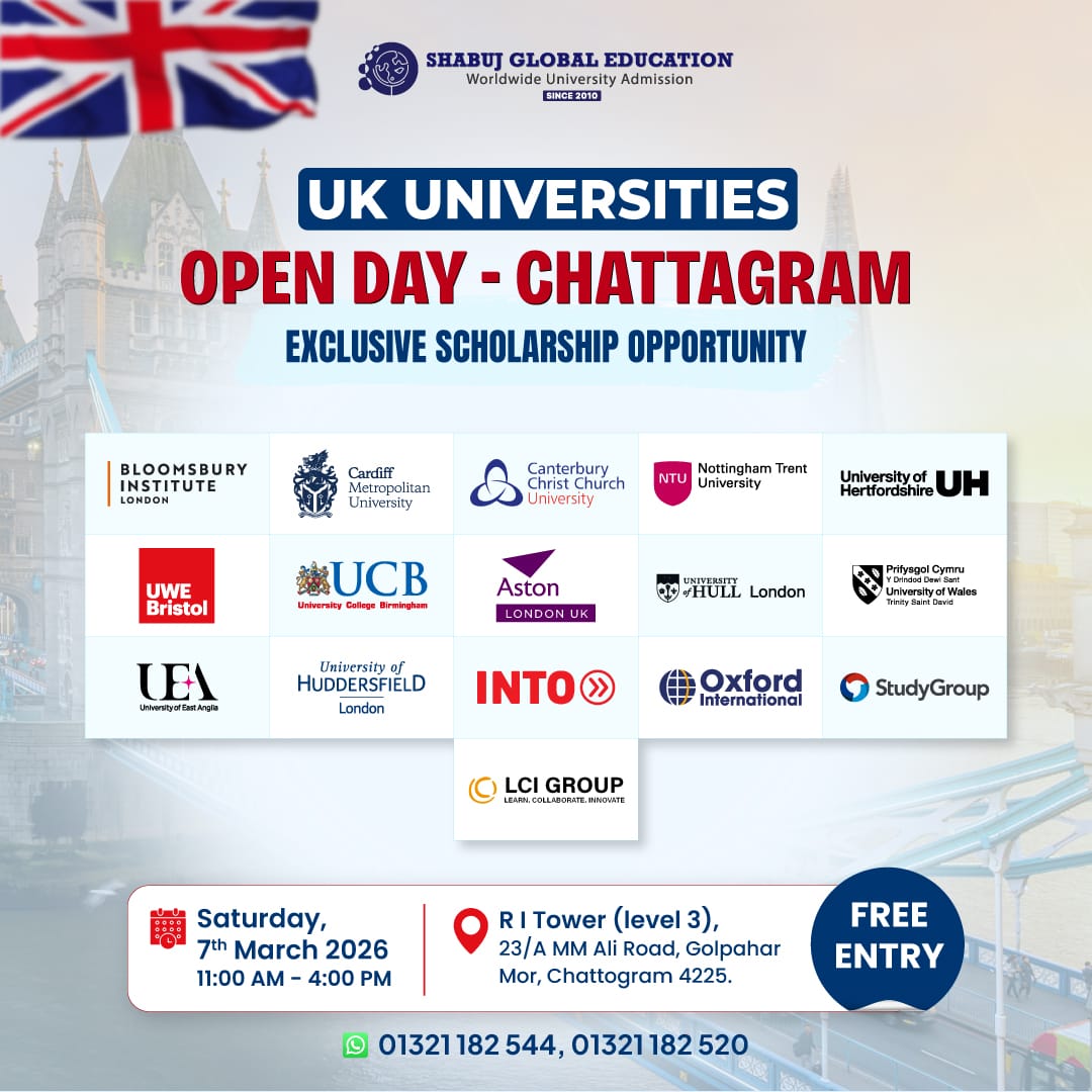UK Universities Open Day 2026 – Chattogram | Scholarships & Admission Guidance