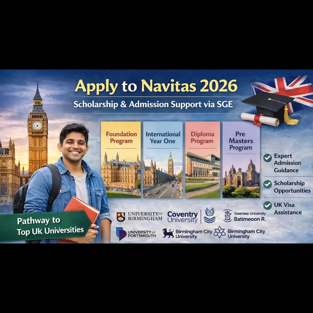 Apply to Navitas 2026 via SGE: Scholarship & Admission Support