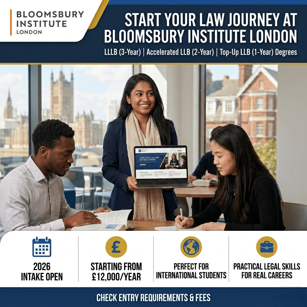 Top Law Programs at Bloomsbury Institute London | 2026 Intake