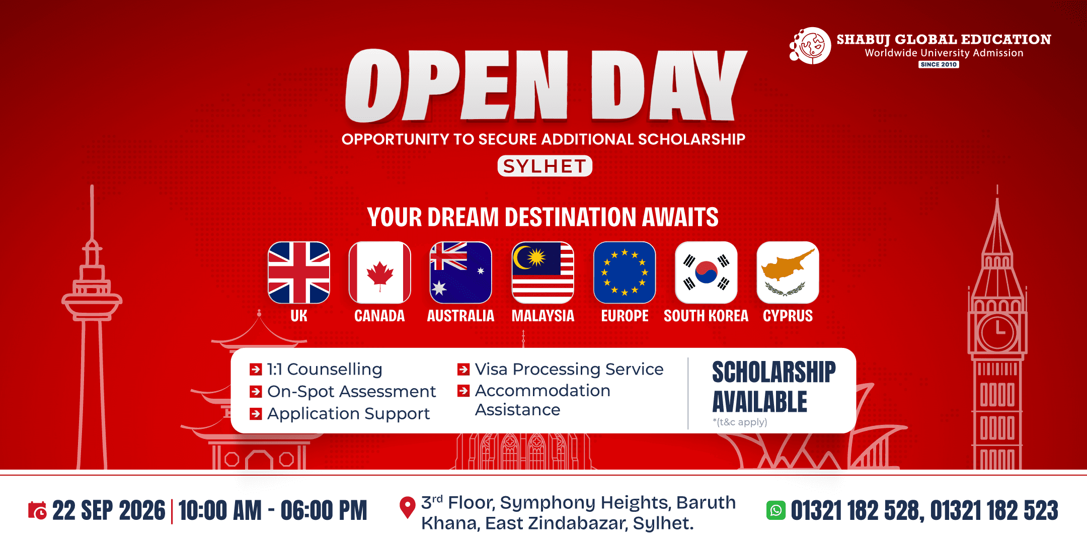 Study Abroad Open Day 2026 in Sylhet – Your Dream Destination Awaits