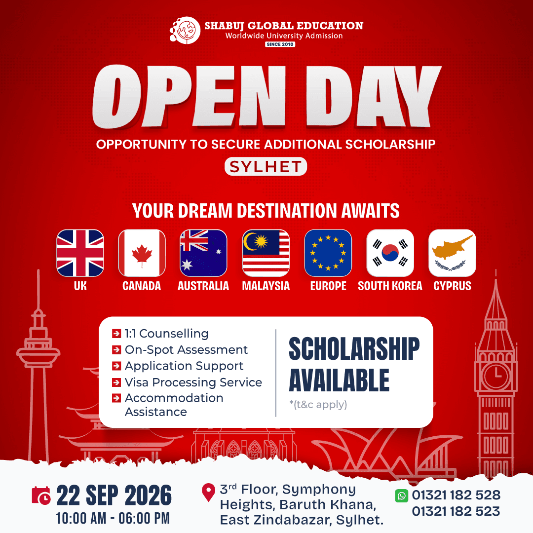 Study Abroad Open Day 2026 in Sylhet – Your Dream Destination Awaits