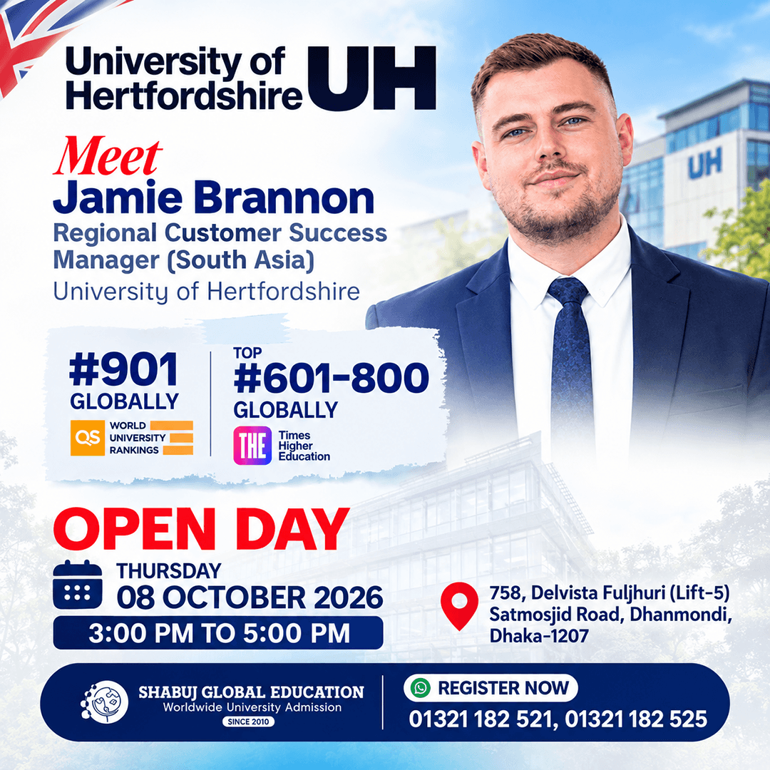 Meet the University of Hertfordshire in Dhaka | Open Day 2026