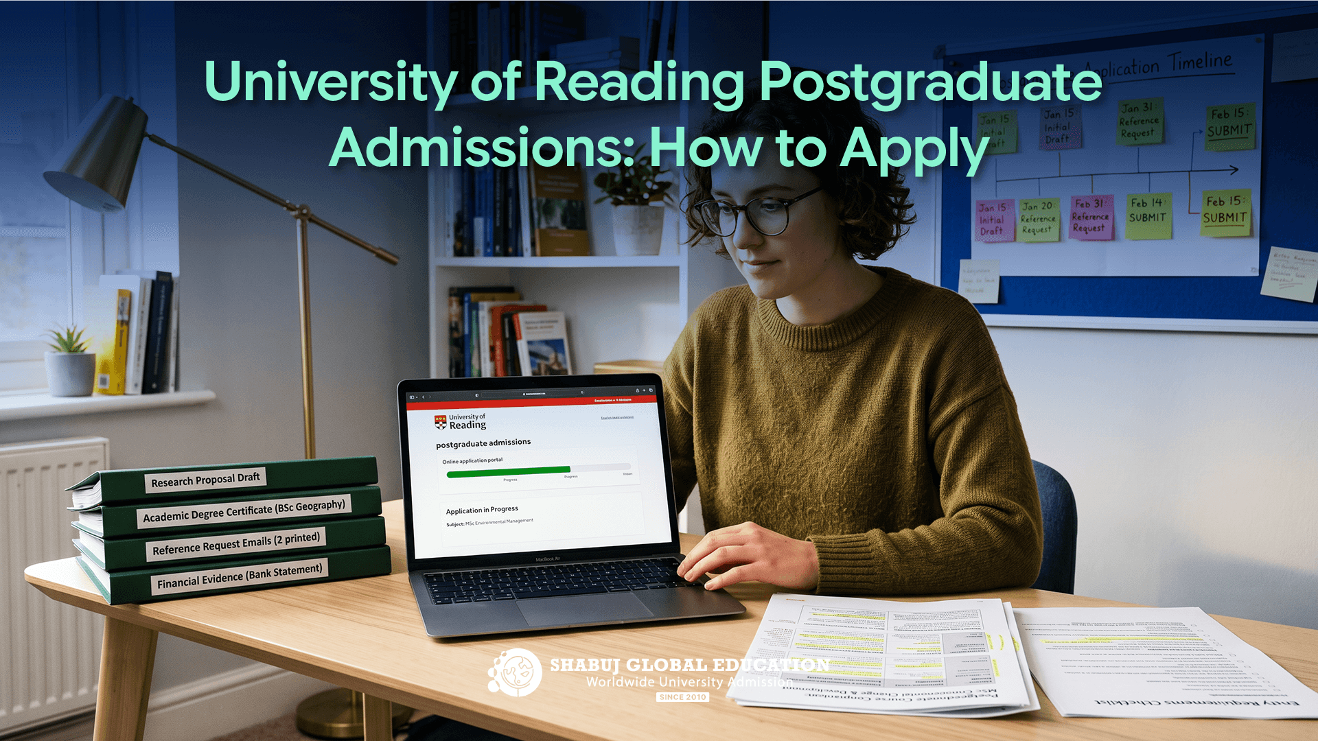 University of Reading Postgraduate Admissions: How to Apply