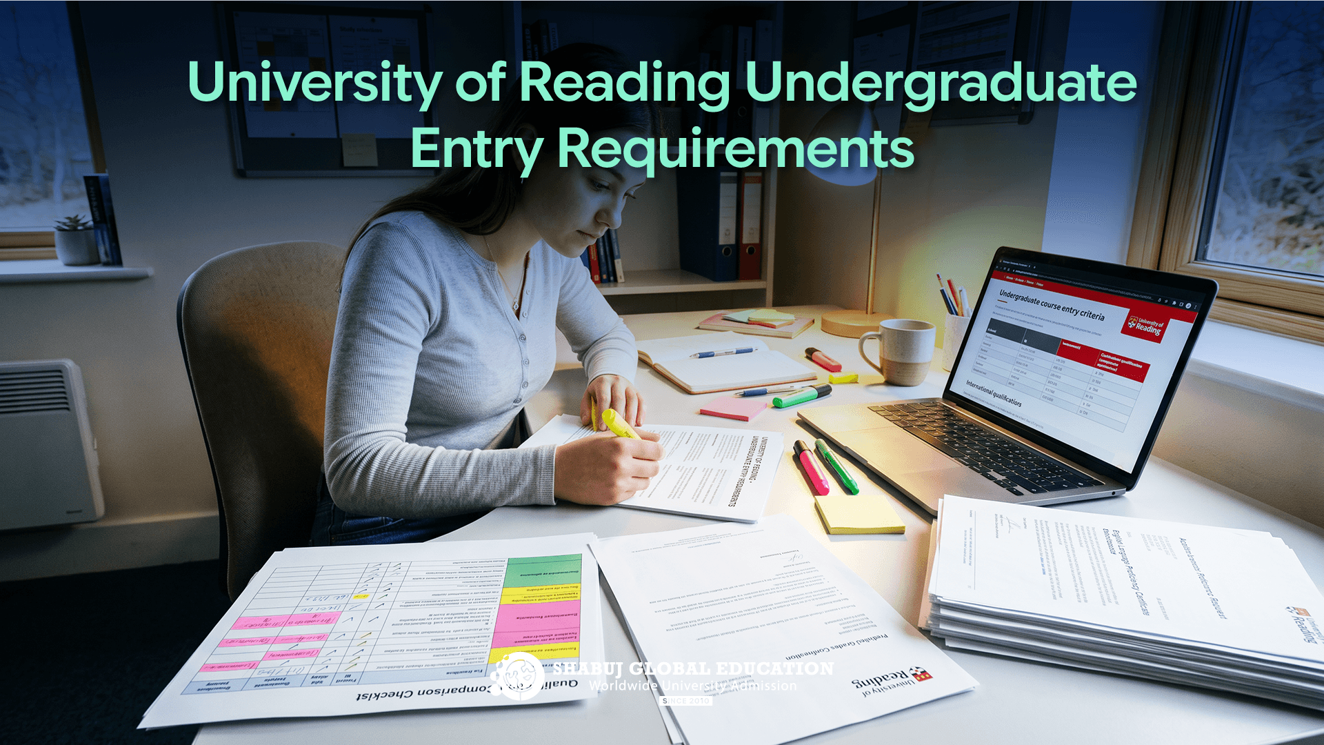 University of Reading Undergraduate Entry Requirements